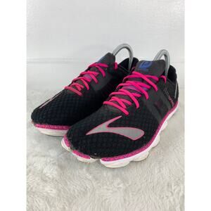 Brooks PureConnect 4 Womens Running Shoes Black Pink Size 7.5